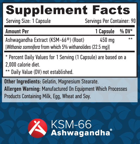 Ashwagandha KSM-66 450 mg - 90 капс